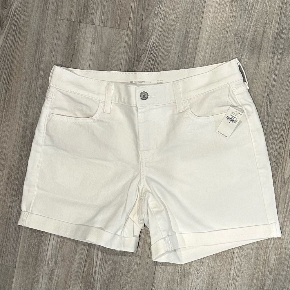 Old Navy White Women's Denim Jean Shorts